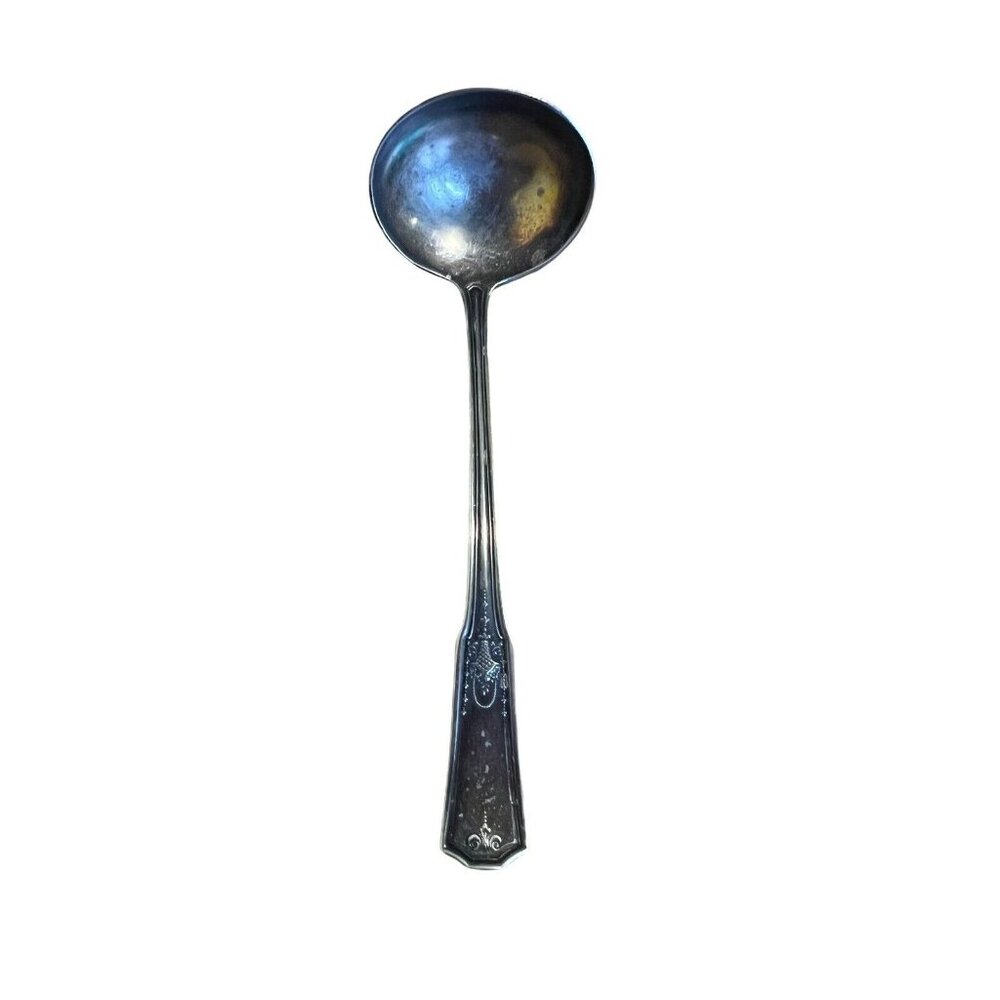 Antique Stratford Silver Co Silver Serving Spoon 5 1/2”